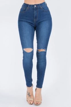 LOVE MODA High Waist Super Stretch Premium Fabric Skinny Jeans