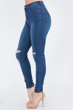 LOVE MODA High Waist Super Stretch Premium Fabric Skinny Jeans