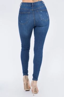 LOVE MODA High Waist Super Stretch Premium Fabric Skinny Jeans