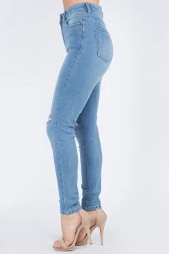LOVE MODA High Waist Super Stretch Premium Fabric Skinny Jeans