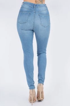 LOVE MODA High Waist Super Stretch Premium Fabric Skinny Jeans