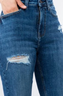 LOVE MODA High Rise Distressed Boyfriend Jeans