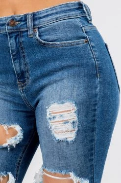 LOVE MODA High Rise Destroyed Boyfriend Jeans BEST SELLERS