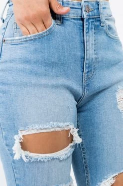 LOVE MODA High Rise Destroyed Boyfriend Jeans BEST SELLERS