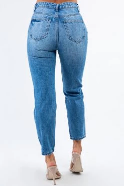 LOVE MODA High Rise Distressed Boyfriend Jeans