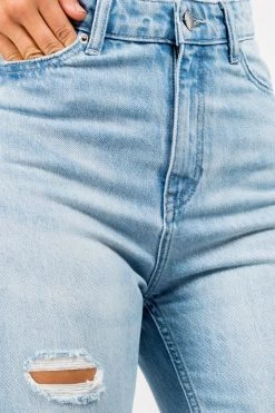 LOVE MODA High Rise Distressed Boyfriend Jeans