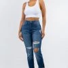 LOVE MODA Premium Modal Fabric High Rise Destroyed Boyfriend Jeans 1 LOVE MODA Premium Modal Fabric High Rise Destroyed Boyfriend Jeans