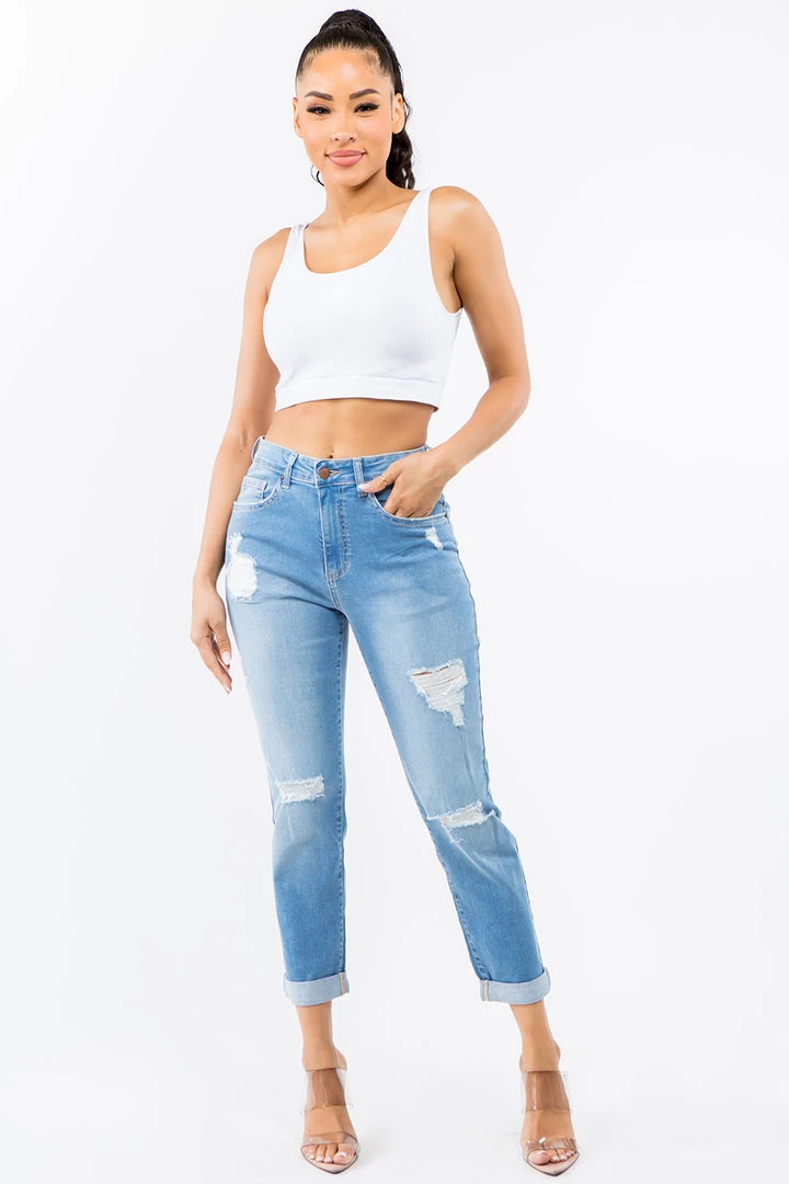LOVE MODA High Rise Distressed Straight Boyfriend Jeans NEW ARRIVALS 8 LOVE MODA High Rise Distressed Straight Boyfriend Jeans NEW ARRIVALS