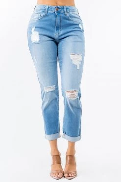LOVE MODA High Rise Distressed Straight Boyfriend Jeans NEW ARRIVALS 18 LOVE MODA High Rise Distressed Straight Boyfriend Jeans NEW ARRIVALS