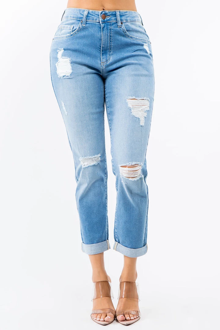 LOVE MODA High Rise Distressed Straight Boyfriend Jeans NEW ARRIVALS 9 LOVE MODA High Rise Distressed Straight Boyfriend Jeans NEW ARRIVALS