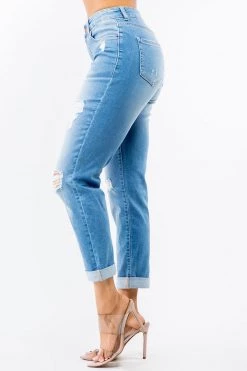 LOVE MODA High Rise Distressed Straight Boyfriend Jeans NEW ARRIVALS 19 LOVE MODA High Rise Distressed Straight Boyfriend Jeans NEW ARRIVALS