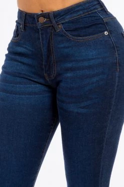 LOVE MODA High Rise Premium Modal Girlfriend Denim Jeans