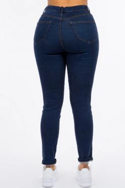 LOVE MODA High Rise Premium Modal Girlfriend Denim Jeans