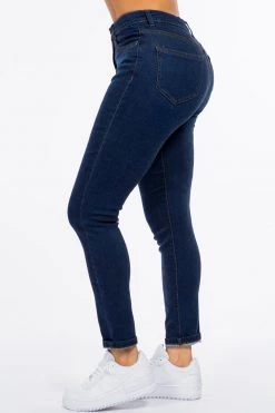 LOVE MODA High Rise Premium Modal Girlfriend Denim Jeans