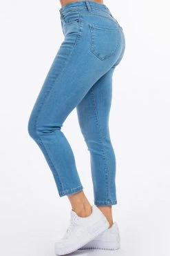 LOVE MODA High Rise Premium Modal Girlfriend Denim Jeans