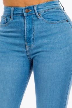 LOVE MODA High Rise Premium Modal Girlfriend Denim Jeans