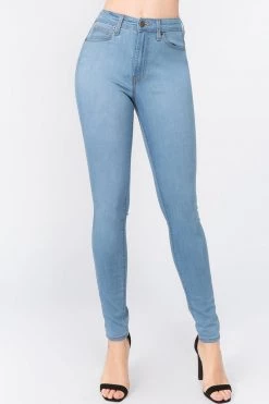 LOVE MODA High Waist Super Stretch Premium Fabric Skinny Jeans