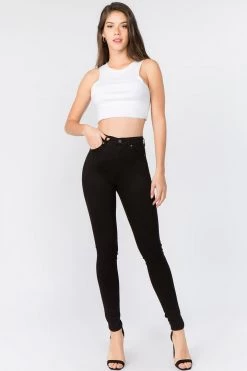 LOVE MODA High Waist Super Stretch Premium Fabric Skinny Jeans