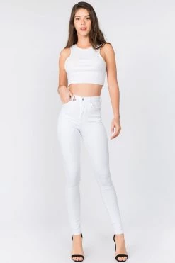 LOVE MODA High Waist Super Stretch Premium Fabric Skinny Jeans