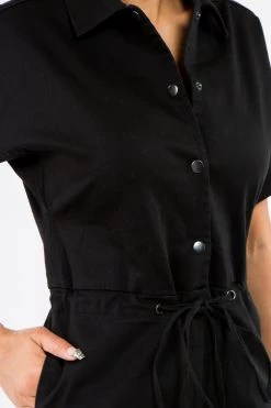 LOVE MODA NEW ARRIVALS Relaxed Fitted Button Up Romper