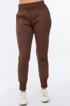 LOVE MODA French Terry High Waist Joggers - Bright Colors BOTTOMS