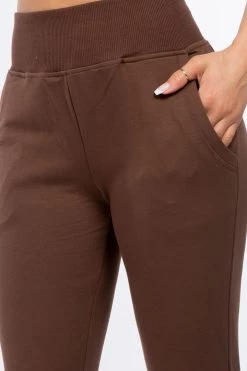 LOVE MODA French Terry High Waist Joggers - Bright Colors BOTTOMS