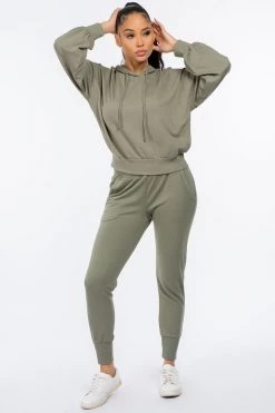 LOVE MODA French Terry High Waist Joggers - Bright Colors BOTTOMS