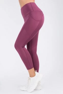 Love Moda BEST SELLERS High Waist Capri Pocket Yoga Pants - Wild Vineyard