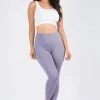 Love Moda High Waist Capri Pocket Yoga Pants - Winter Violet