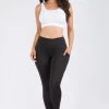Love Moda High Waist Capri Pocket Yoga Pants - Black