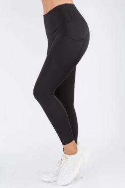 Love Moda BOTTOMS High Waist Pocket Yoga Pants - Plus Size