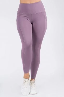 Love Moda BEST SELLERS High Waist Capri Pocket Yoga Pants - Arctic Dusk