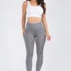Love Moda High Waist Capri Pocket Yoga Pants - Space Dye Charcoal BOTTOMS