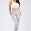Love Moda BEST SELLERS High Waist Capri Pocket Yoga Pants - Space Dye Grey