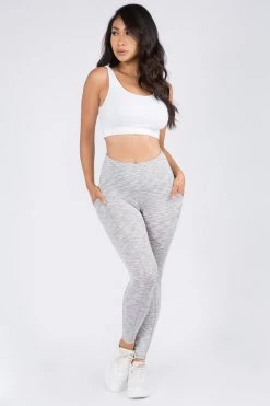 Love Moda BOTTOMS High Waist Pocket Yoga Pants - Plus Size