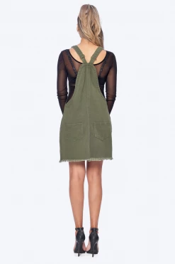 LOVE MODA OVERALLS Distressed Boyfriend Overall Dress