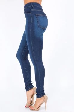 LOVE MODA Premium Modal Fabric High Rise Skinny Jeans