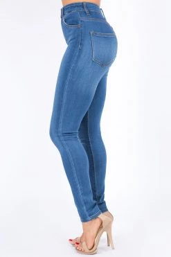 LOVE MODA Premium Modal Fabric High Rise Skinny Jeans