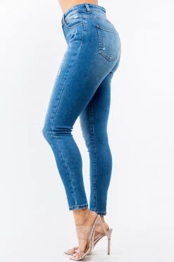 LOVE MODA NEW ARRIVALS High Rise Distressed Skinny Jeans