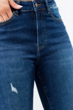 LOVE MODA NEW ARRIVALS High Rise Distressed Skinny Jeans