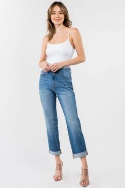 LOVE MODA High Rise Boyfriend Denim Jeans NEW ARRIVALS