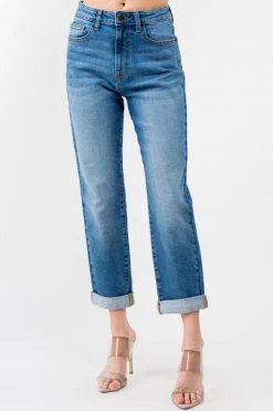 LOVE MODA High Rise Boyfriend Denim Jeans NEW ARRIVALS