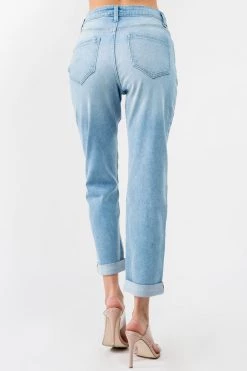 LOVE MODA High Rise Boyfriend Denim Jeans NEW ARRIVALS
