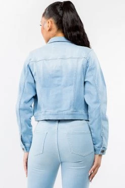 LOVE MODA Premium Modal Fabric Slim Fit Denim Jacket