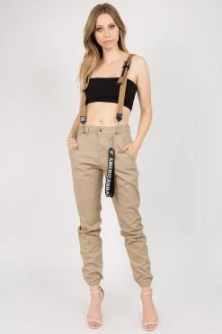 Lovemoda BEST SELLERS High Rise Suspender Skinny Joggers