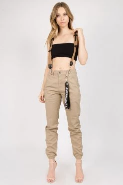 Lovemoda BEST SELLERS High Rise Suspender Skinny Joggers