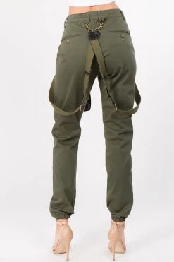 Lovemoda BEST SELLERS High Rise Suspender Skinny Joggers