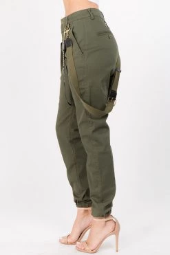 Lovemoda BEST SELLERS High Rise Suspender Skinny Joggers