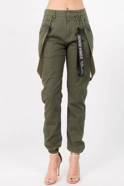 Lovemoda BEST SELLERS High Rise Suspender Skinny Joggers