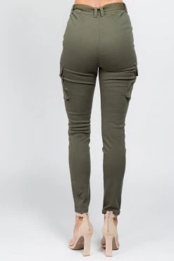 LOVE MODA BEST SELLERS High Waist Skinny Cargo Style Pants